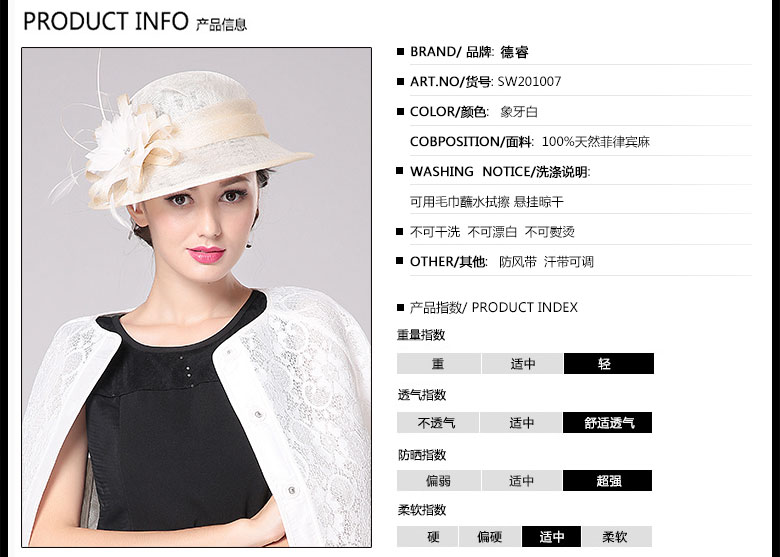 時(shí)尚麻紗帽定制，防紫外線遮陽帽，產(chǎn)品信息
